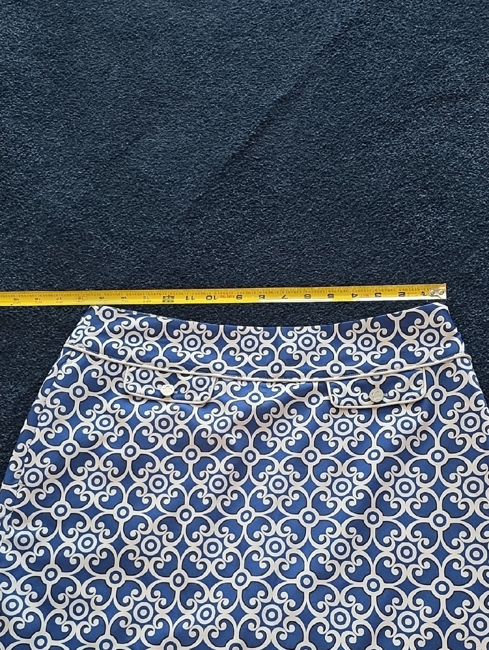 EP Pro Golf Sports Skort Skirt Blue & White Side Zip Size 10 - Picture 8 of 9